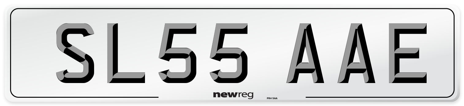 SL55 AAE Number Plate from New Reg